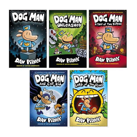 Dog Man 5 Books Collection