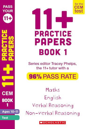 Pass Your 11+: 11+ Practice Papers for the CEM Test Ages 10-11 - Book 1, 6 Books Collection