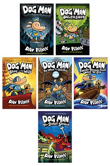 Dog Man Books 1-12 Graphic Novel Books Collection