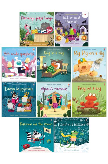 Usborne Phonics Readers 10 Books Collection
