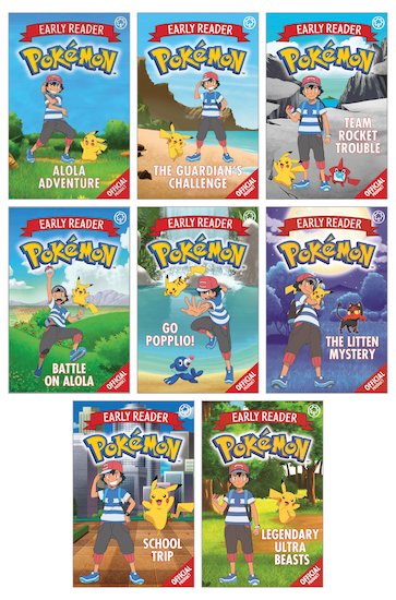 Pokémon Early Reader 8 Books Collection